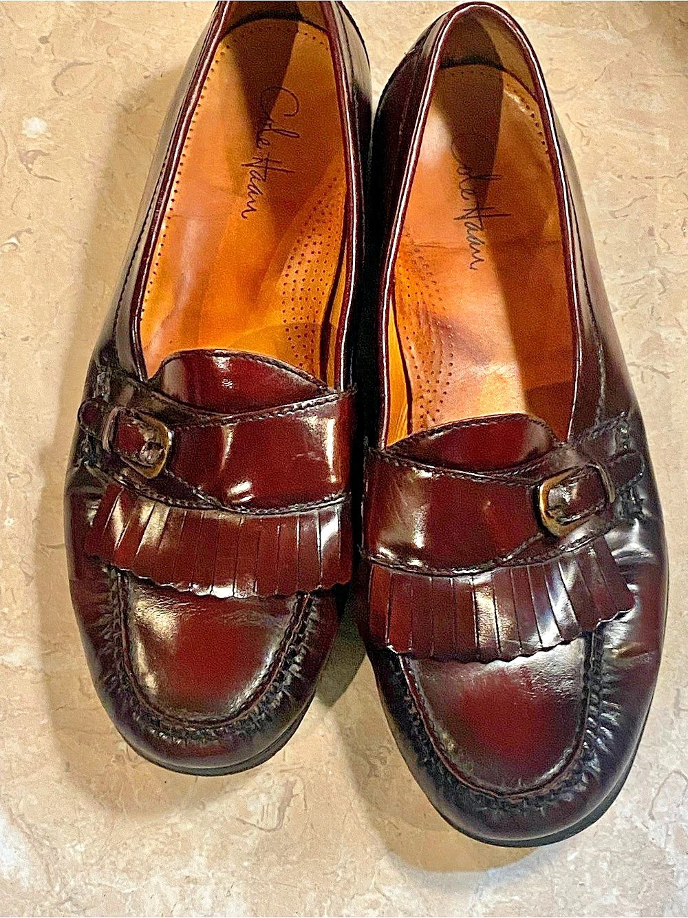 Cole Haan Air Madison Leather Loafers Brown US 13 D
